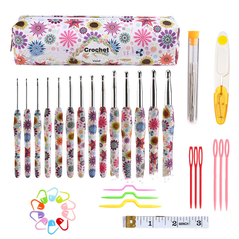 Title 3, Soft Handle Printing Crochet Hook Set