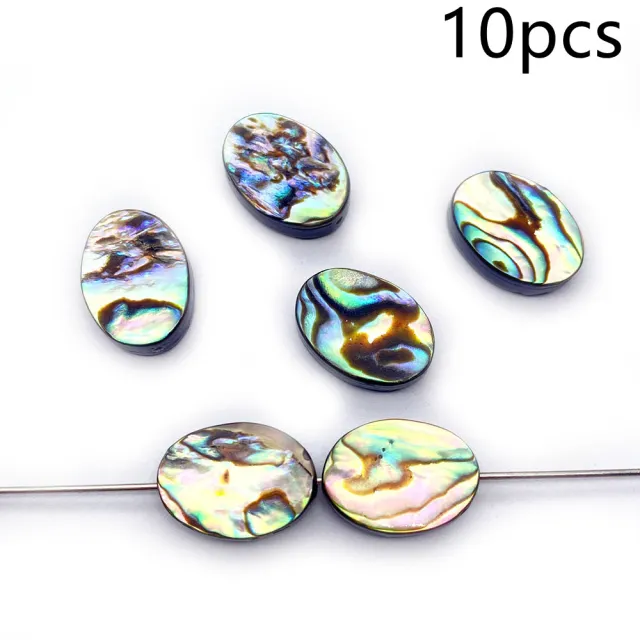 Abalone Shell Drop Shaped Oval Square Heart Loose Beads DIY Necklace Ear Ornament Accessories Ellipse 10Pcs - Shop at LoveMi