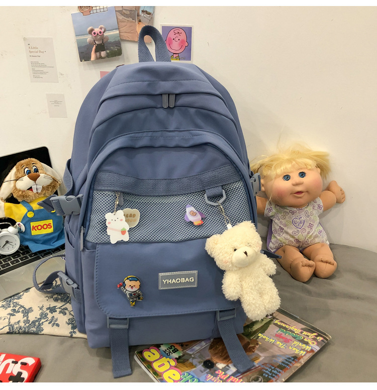 College Style College Student Backpack Blue - Shop at LoveMi