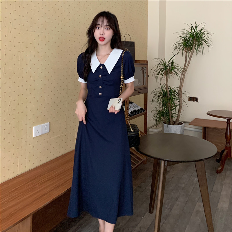 Gentle Temperament Slim Tea Break Dress