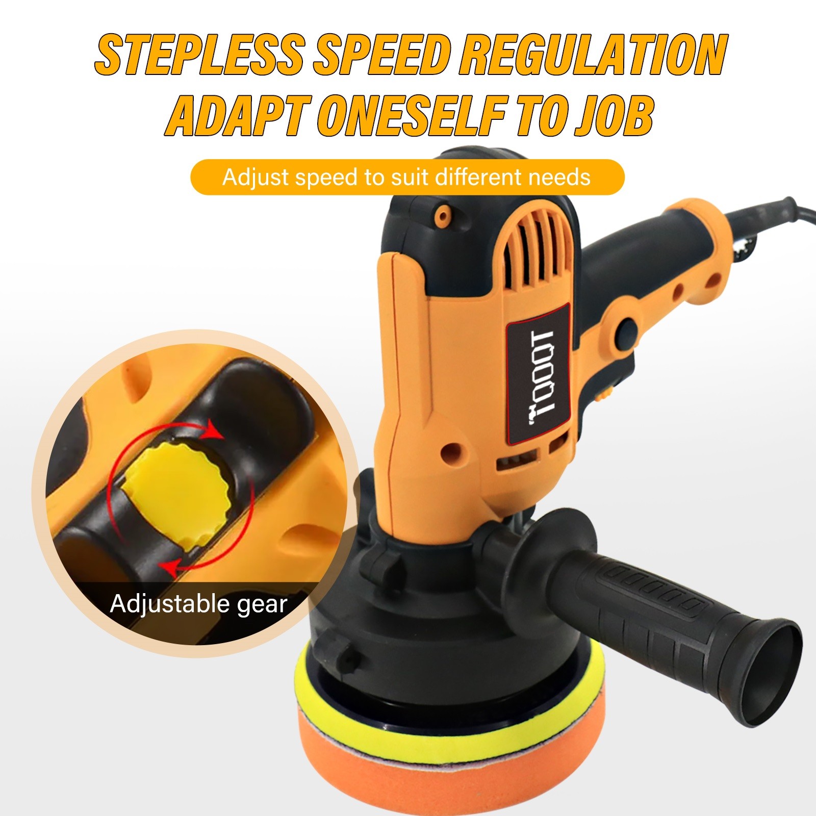 Electric Polisher Buffer Sander Car Polishing Machine 5 Buffing Sponge Kit UK