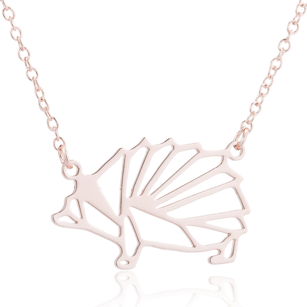 Cute And Personalized Little Hedgehog Pendant Clavicle Chain