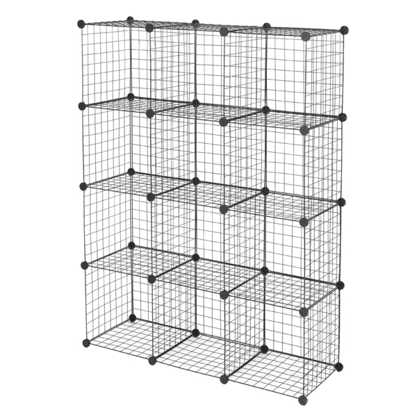 12-Cube Organizer Cube Storage Storage Shelves Wire Cube Storage Origami... 4