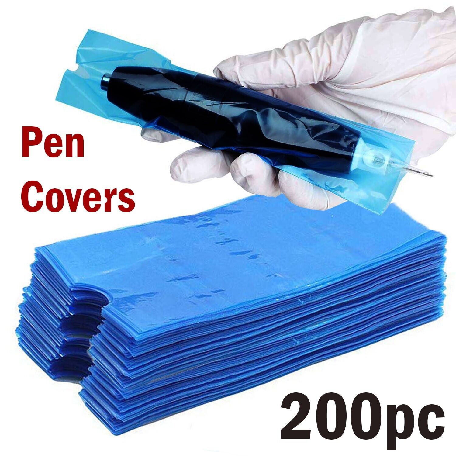 Disposable Tattoo Pen Sleeve Cover Bags - 200PCS.