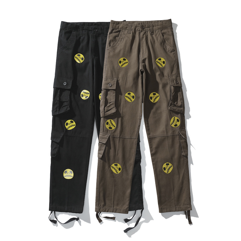 Title 11, Pantalones Cargo Holgados Rectos para Hombre Mu...