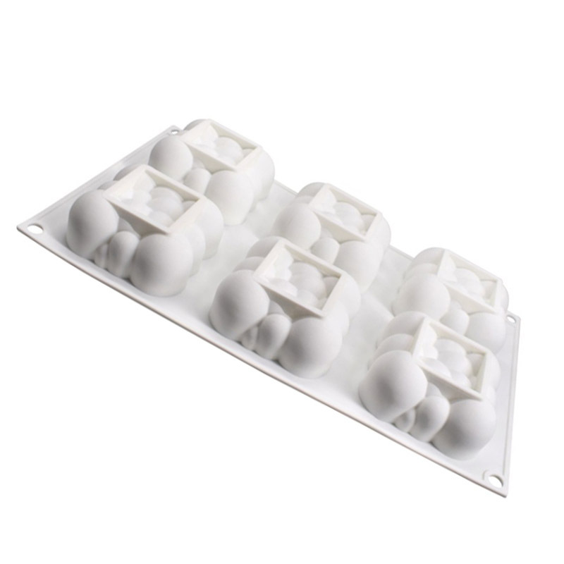 Title 3, 6 grid cloud cake silicone mold