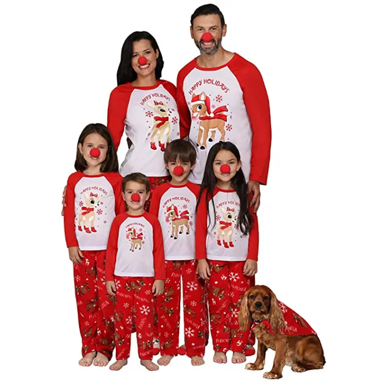 Christmas Family Suit Pajamas In Europe