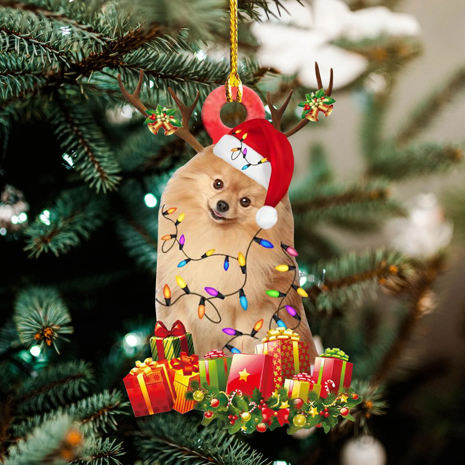 Christmas Wooden Pendant Decorations – image 2