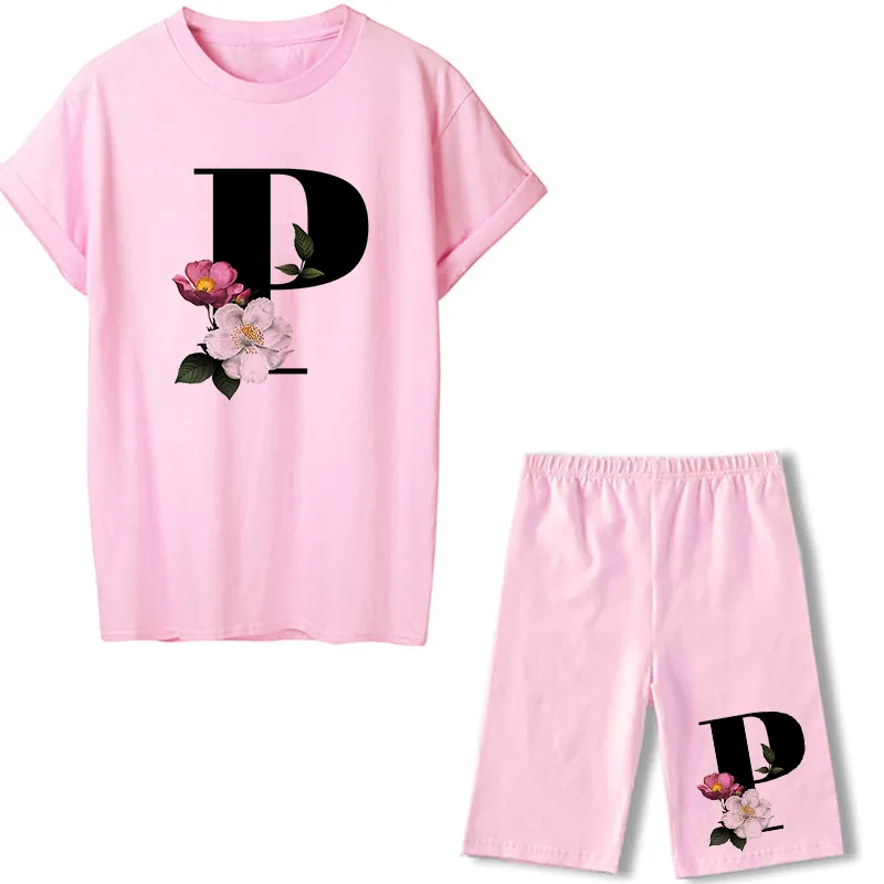 Summer Letter T-shirt Jogging Motorcycle Sexy Women's Short Sleeve - Style16
