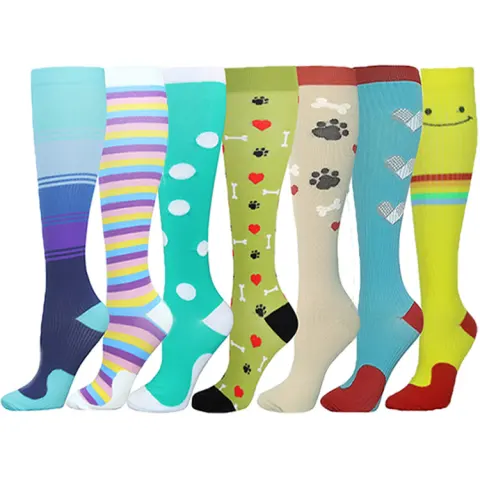 Outdoor Cycling Running Breathable Tube Socks Sports Compression