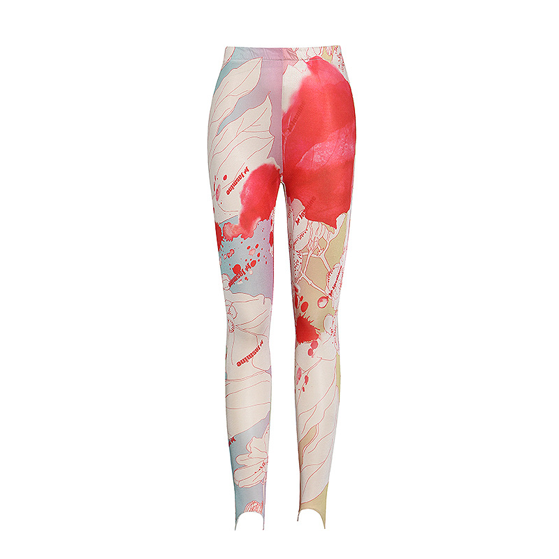 Title 3, Retro Abstract Color Printing Tight Yoga Super ...