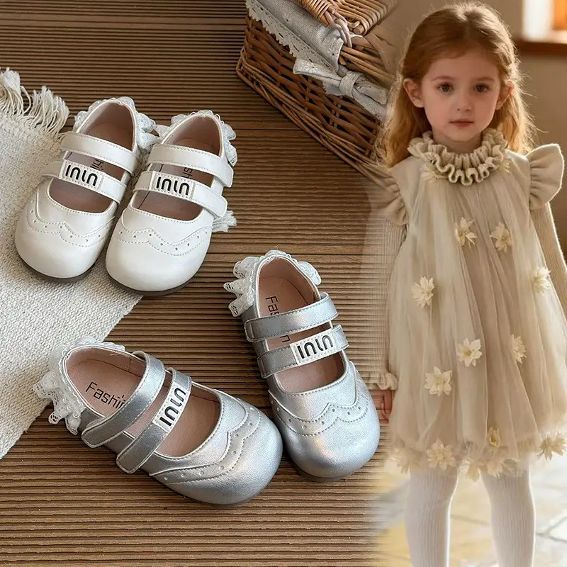 2026 Spring Cute Girls Princess Shoes, Toddler Kids Loafers, Fashion Mary Jane Flats For Little Girls