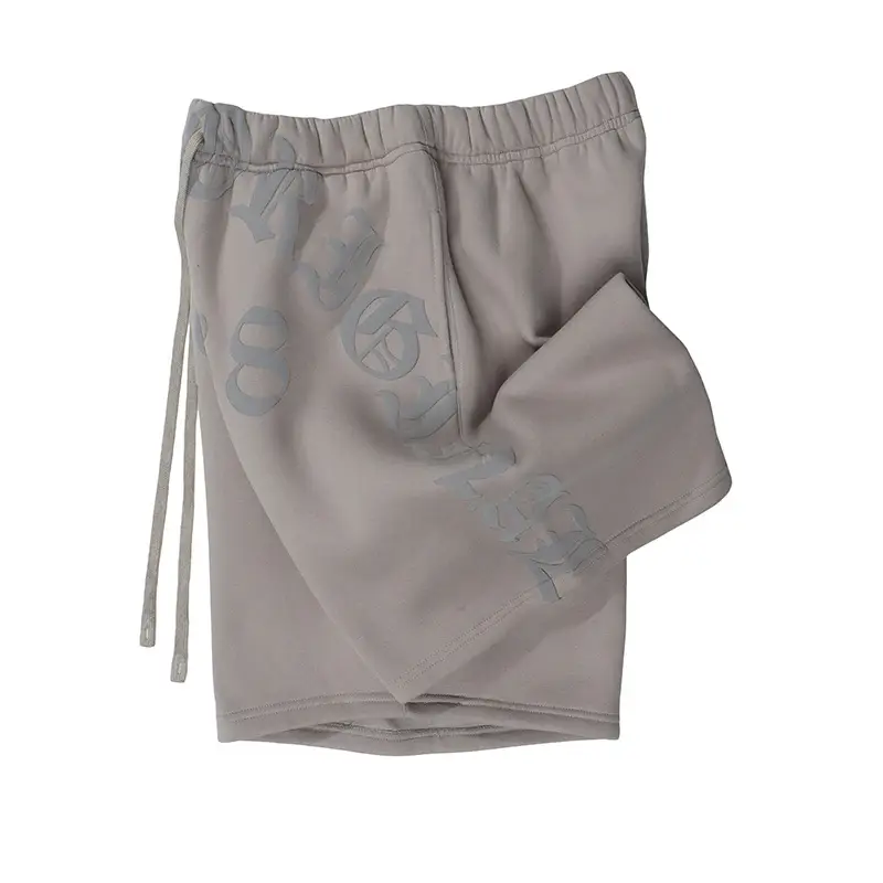 Men's Casual Foam Letter Sweatpants Shorts