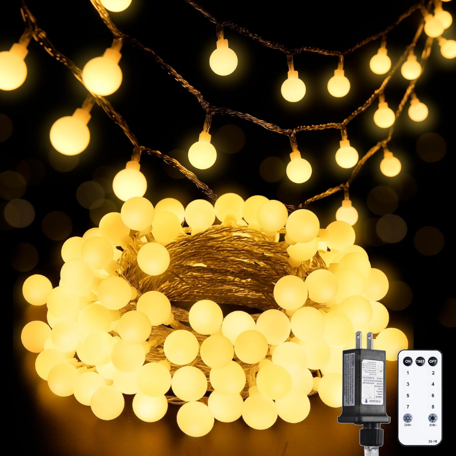 LED Globe String Lights Indoor Bedroom, 33ft Classroom Lights