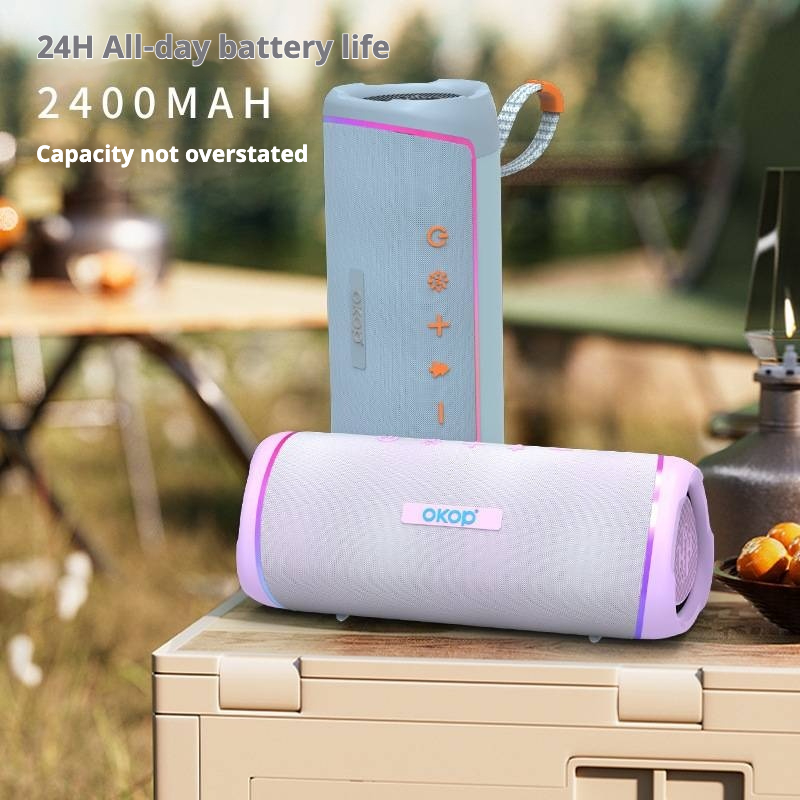 KP-842 Portable Bluetooth Speaker TF Card Support Subwoofer Ambient Light Compact Size Long Battery Life High Volume Best Seller 4
