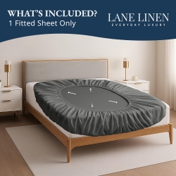 Fitted Sheet Super Soft, Lightweight&Durable Cotton Fitted Sheet, 22 Momme,100- Count,Twill Weave-King 183cmx203cm--Deep Zhang Color