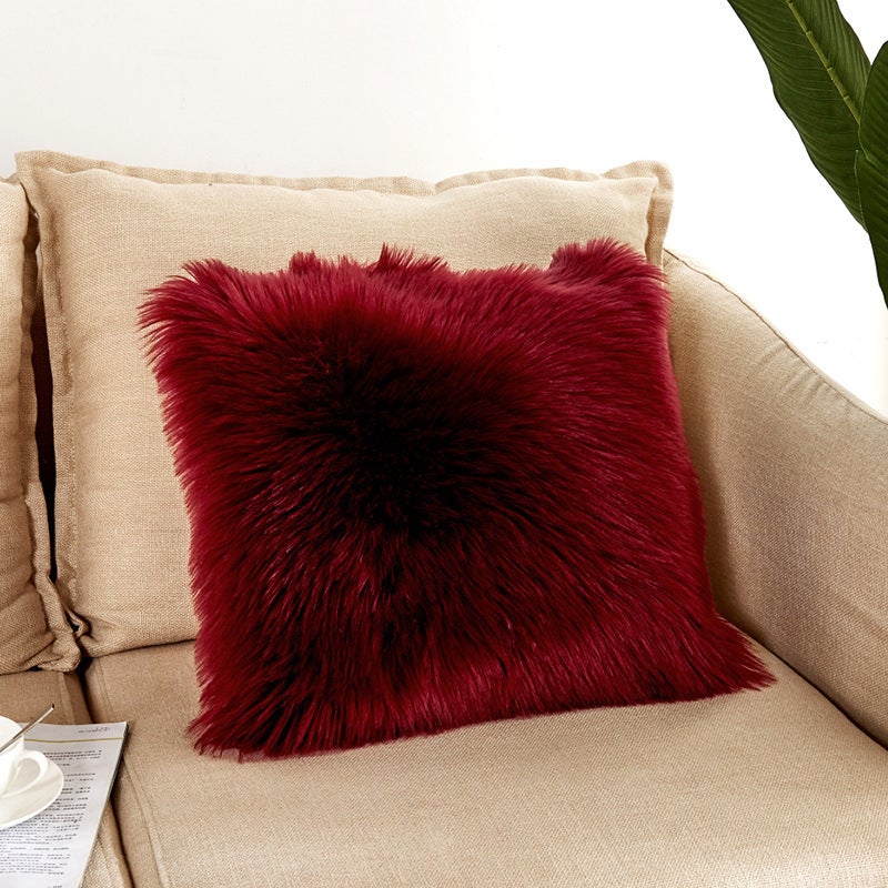 Home Fashion Plush Sofa Cushion Cover