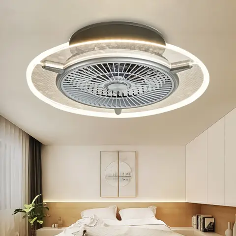 Modern Household Living Room and Bedroom Electric Fan Lamps