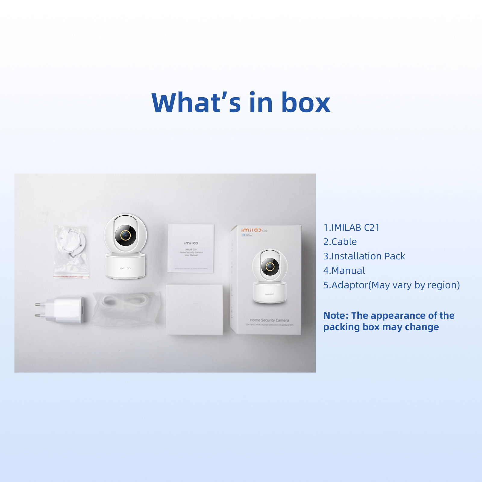 IMILAB C21 2.5K Surveillance Camera Vedio Wifi IP Smart Indoor Home Security Baby Monitor 360view Starlight Night Vision Cam — foto 8