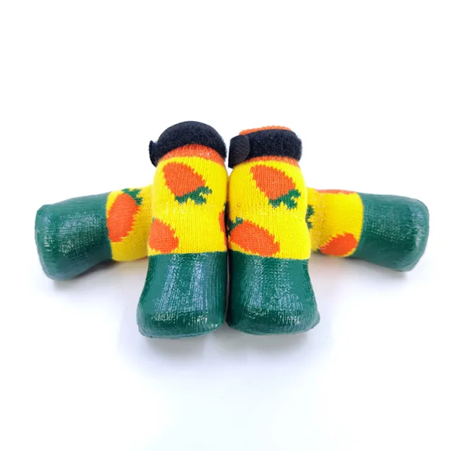 Dog Socks Soft Soled Shoes Scratch Proof And Waterproof Footwear Carrot - Shop at LoveMi