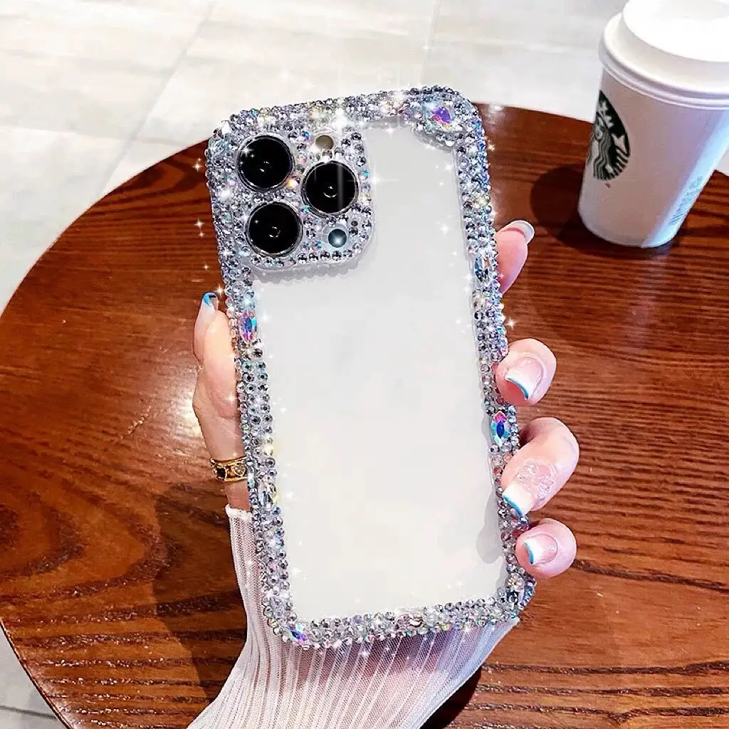 Mobile Phone Case Rhinestone Fine Hole All Inclusive