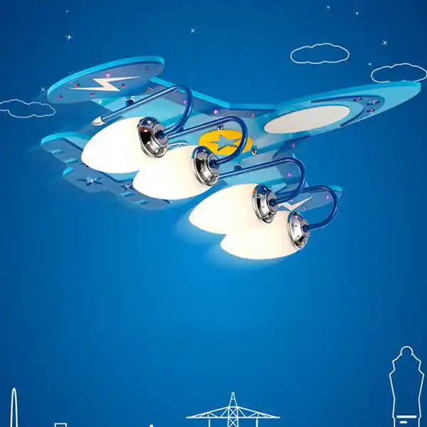 Children's Room LED Ceiling Creative Airplane Cartoon