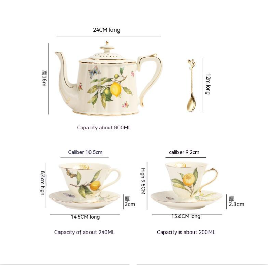 Title 1, European-style Retro Ceramic British Golden Edg...