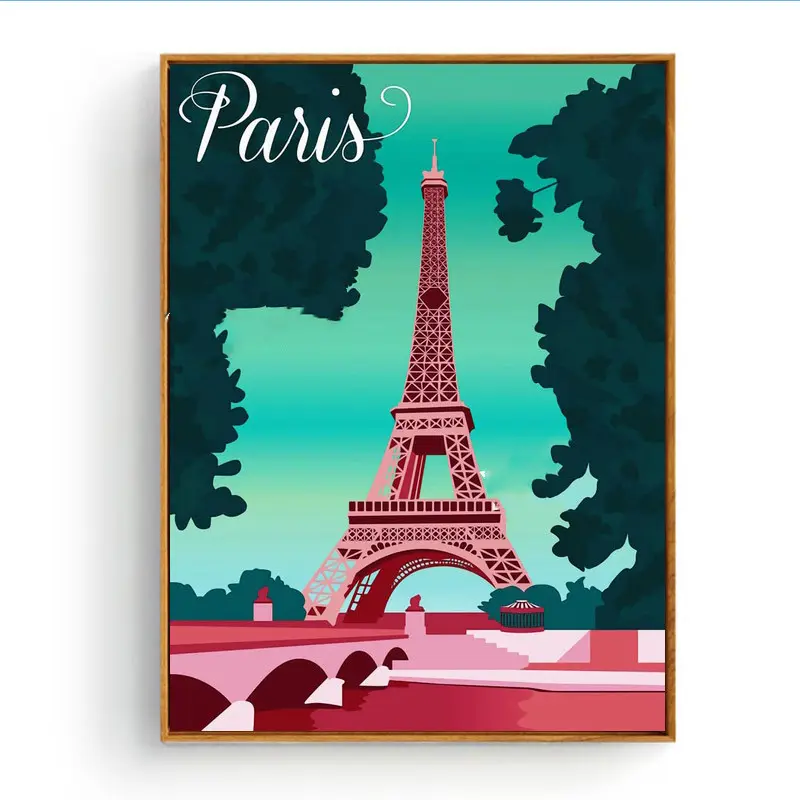 City Tourism Theme Diamond Painting Embroidery Art