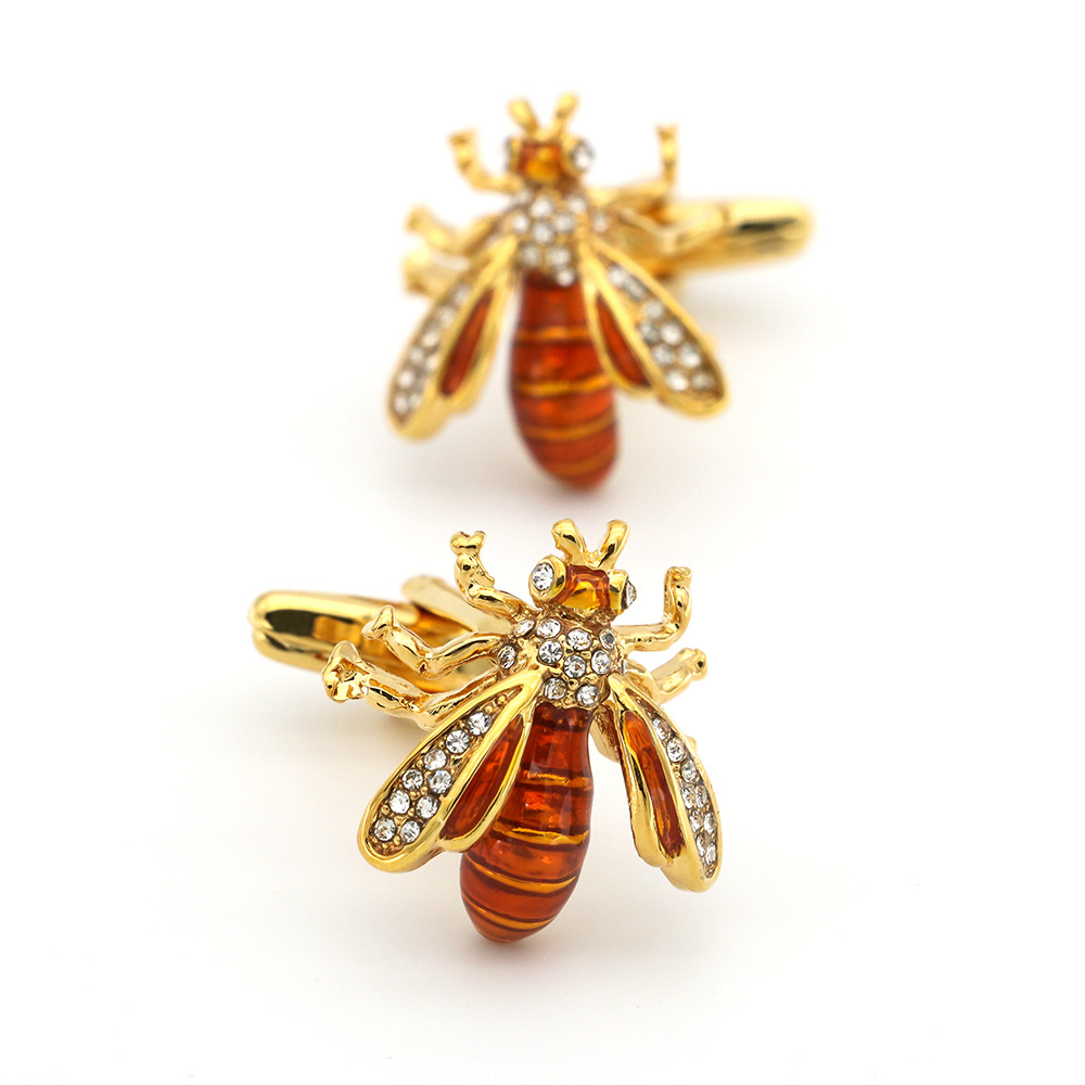 Title 3, Animal Bee-shaped Copper Cufflinks