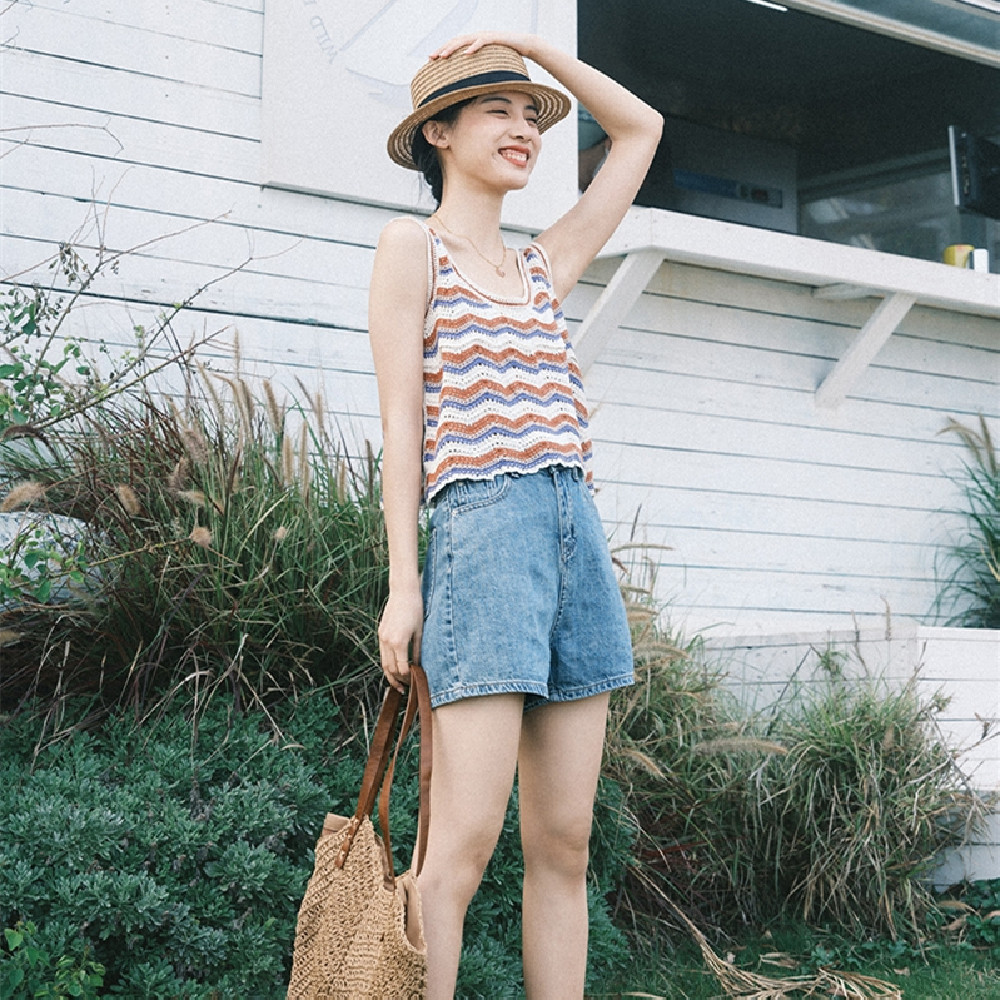 Women's Fashion Retro Stripe Tank Top