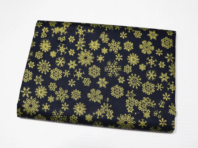 Japanese Zefeng Gilding Cotton Active Printing Clothing Fabric Blue Snowflake - Shop at LoveMi