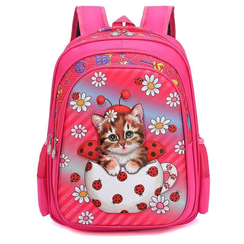 Title 5, Childrens Cartoon Backpack Car Kindergarten Li...