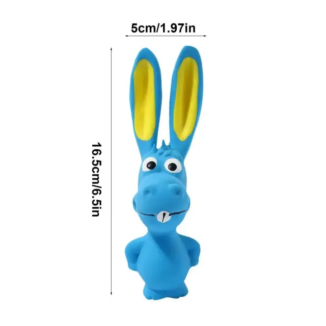 Pet Latex Toys Hippo Squeaky Toys Animal Latex Chew Toys Soft Interactive Dog Toys Crinkle Pet Supplies For Inside Dog And Pet Blue - Shop at LoveMi