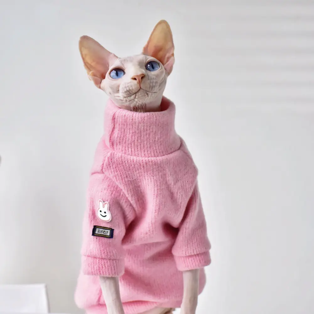 Thickened Warm Hairless Cat Coat in Winter