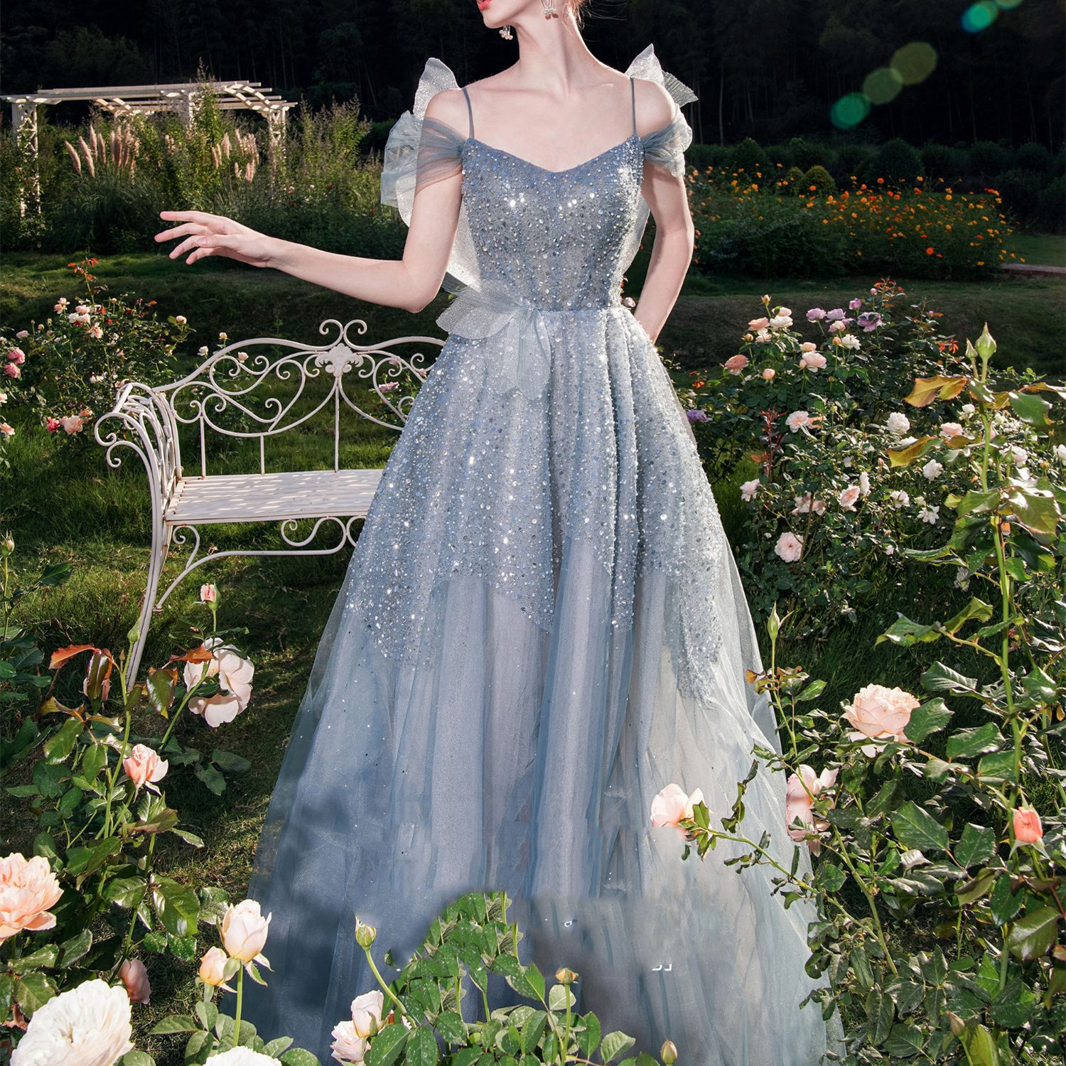 Women's Engagement Banquet High-end Light Luxury Niche Dress