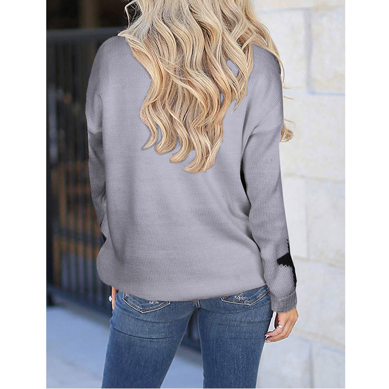 Title 2, Herbst Neue Lose Lazy Star Pullover Stricken He...