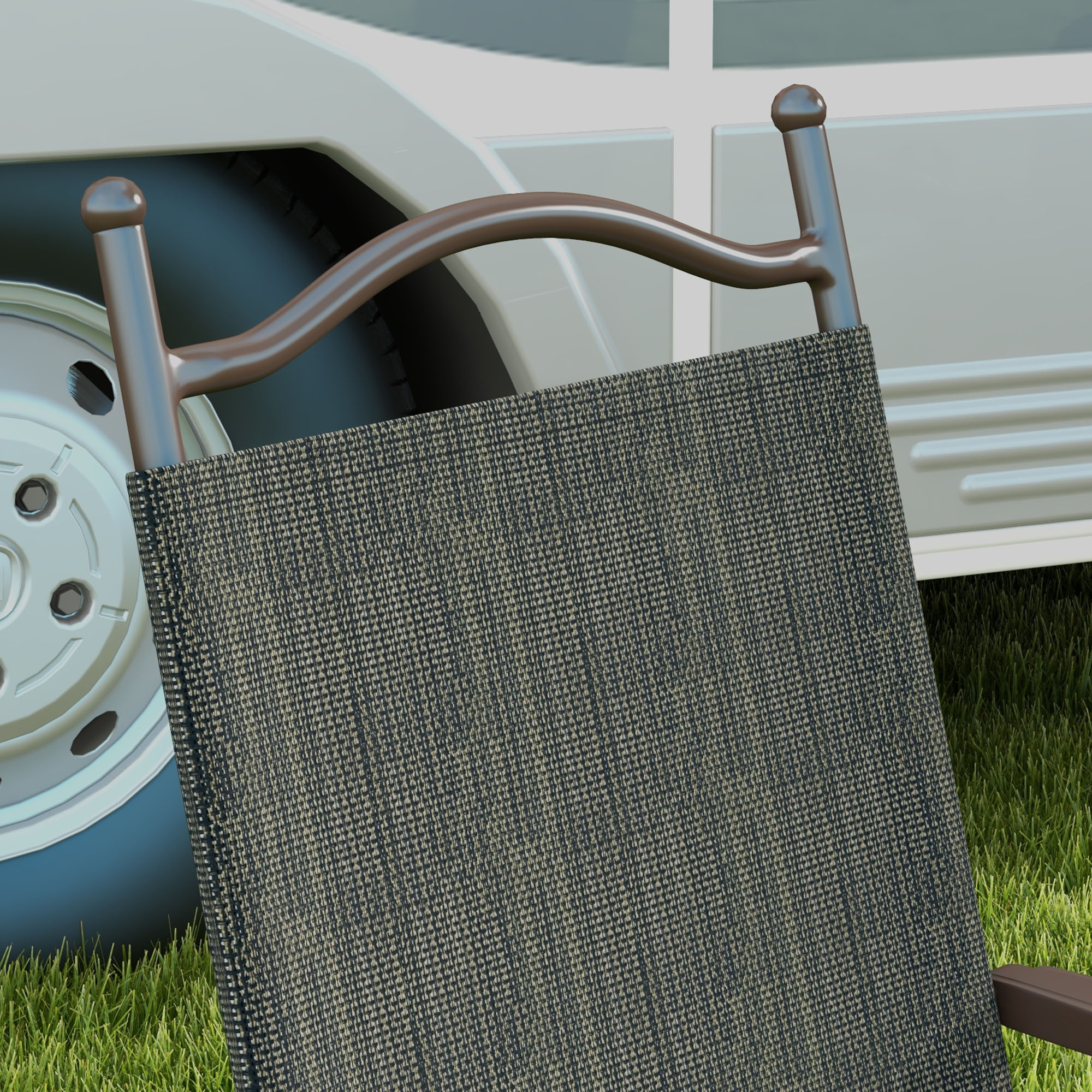 Two Foldable Garden Chair Sets, Mesh Seats — image 8