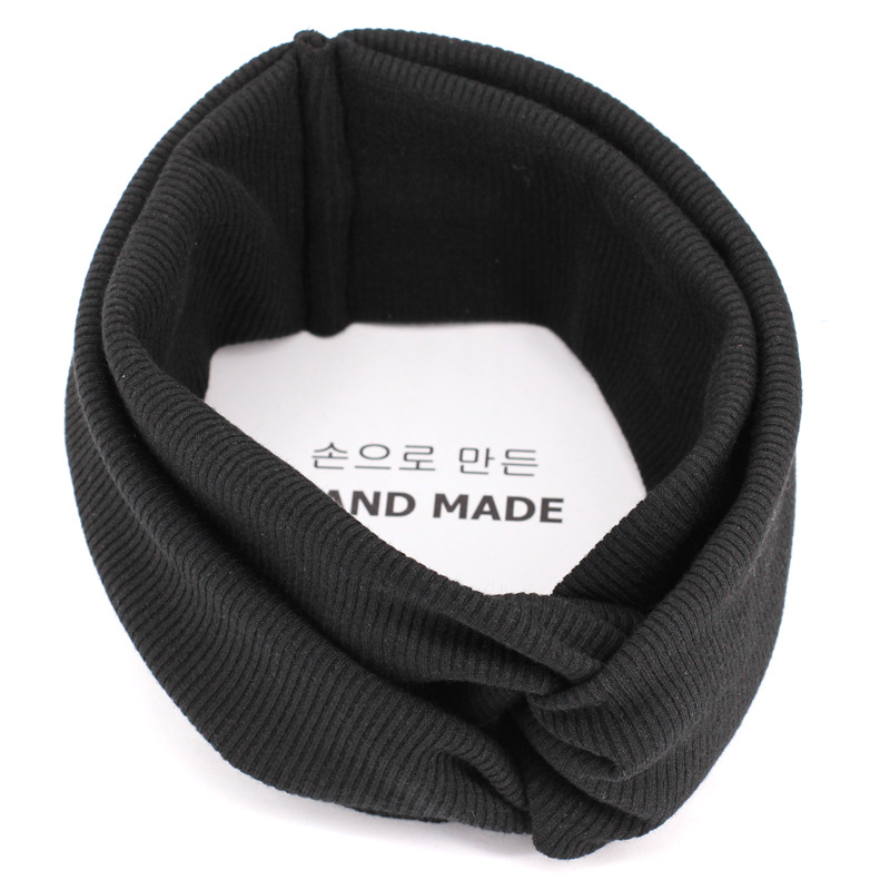Cross Headband Wild Horizontal Knit Elastic Wool Headband