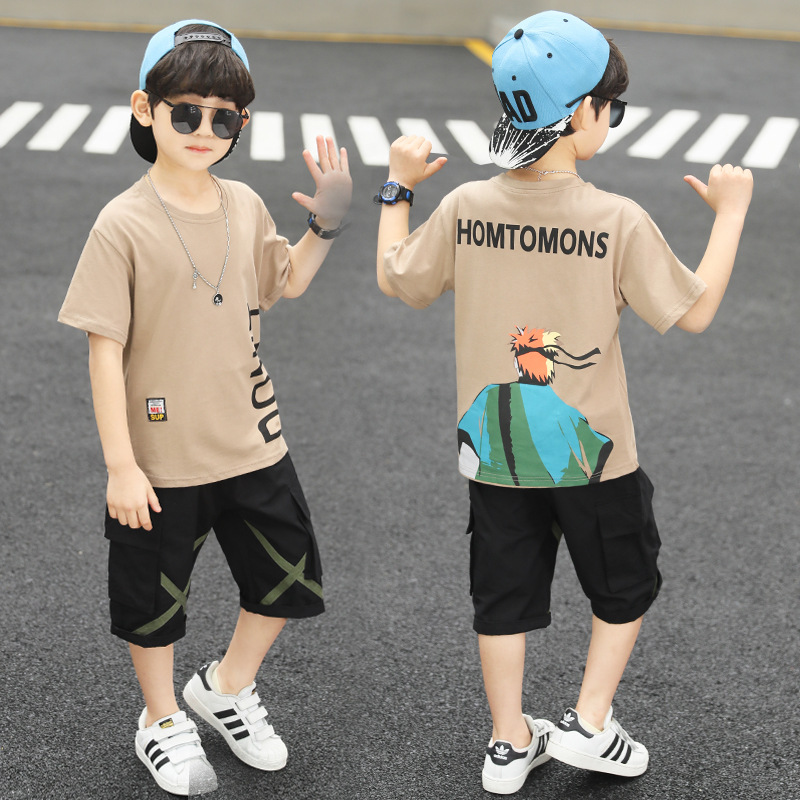 Title 15, Summer Boy Student Fashion Sports Short-sleeved...