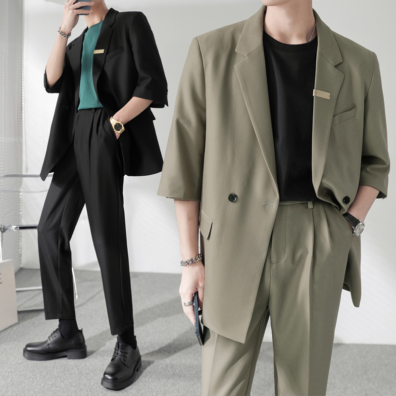 Two-piece Men's Drape Suit Men's Suit