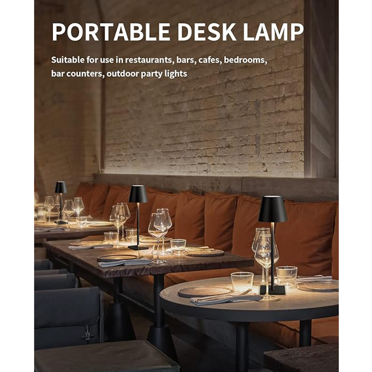 Portable cordless LED table lamp with dimming.
【Cordless Portable Design】 Built-in 5000mAh rechargeable battery, you can use the light while charging. Can be used as an emergency light in case of power outage. Has passed the safety certification. Cordless