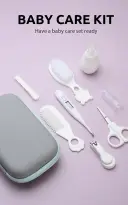 Baby Care Kit Baby Comb Nasal Aspirator Set Thermometer Care Package 8-piece Gift view 6