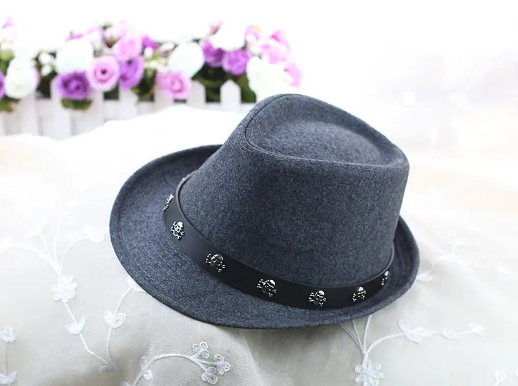 Hat Women Go Shopping British Retro Winter Woolen Hat
