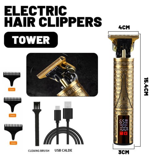 USB Electric Hair Clippers Rechargeable Shaver Beard Trimmer Professional Men Hair Cutting Machine Beard Barber Hair Cut — foto 7
