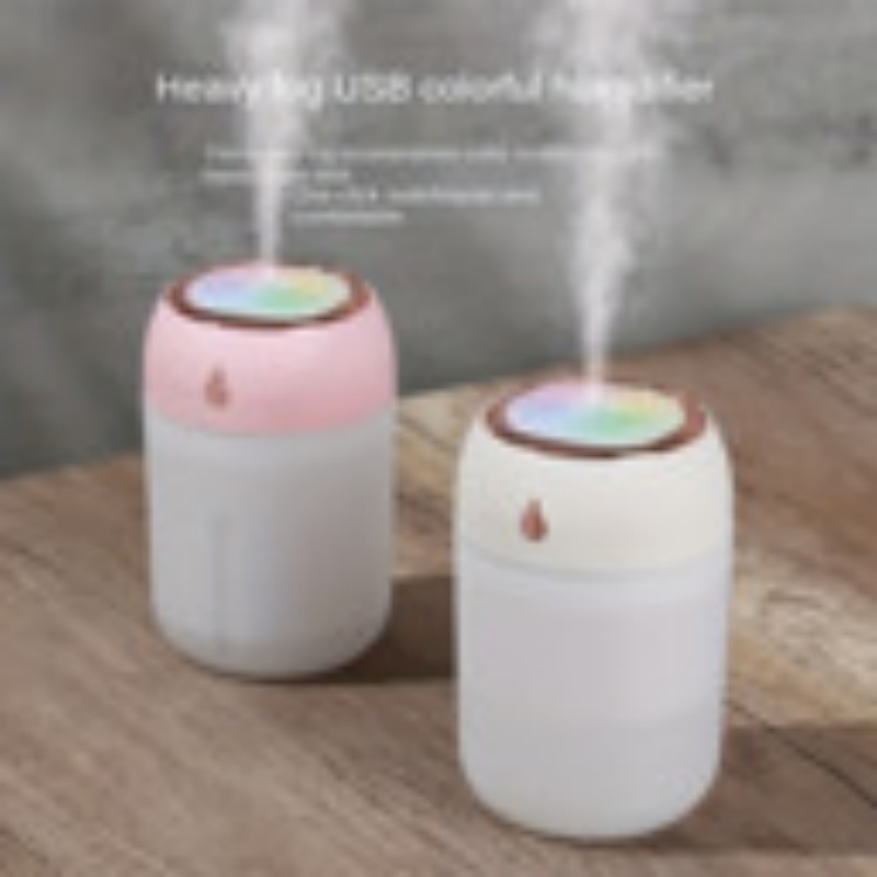Portable Mini  Humidifier, 220ml,Small Cool Mist Humidifier, USB Personal Desktop Humidifier For Bedroom Travel Office Home Random Colors