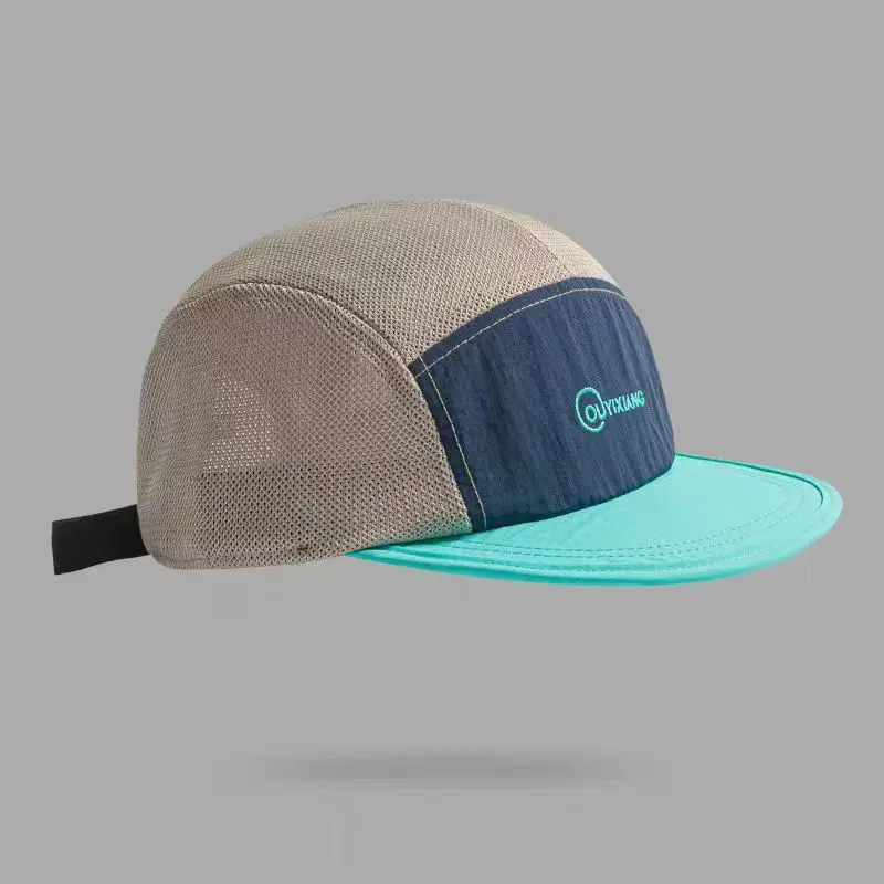 Men's Multi-color Letter Mesh Breathable Casual Style Short-brimmed Baseball Cap Suitable For Daily Commuting, Outdoor Wear And Sun Protection.