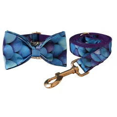 Purple Bottom Mermaid For Pet Collar Bowknot Dog Collar Metal Buckle - Bow Set - View 1