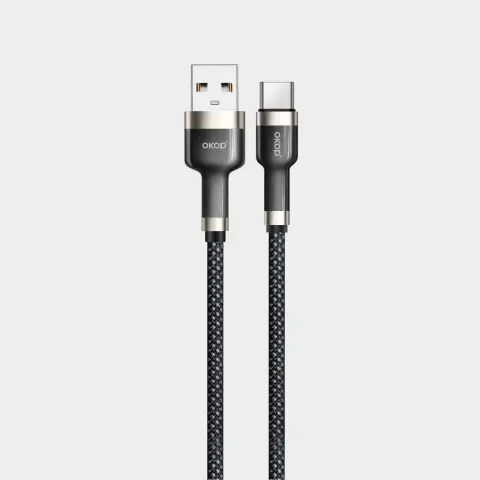 KP-318 Braided 65W Fast-Charging Data Cable Durable Overcharge Protection