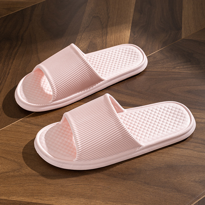 Summer Slipper Indoor House Shoes For Men Women Couples Solid Color Rhombus Stri - Picture 11 of 13