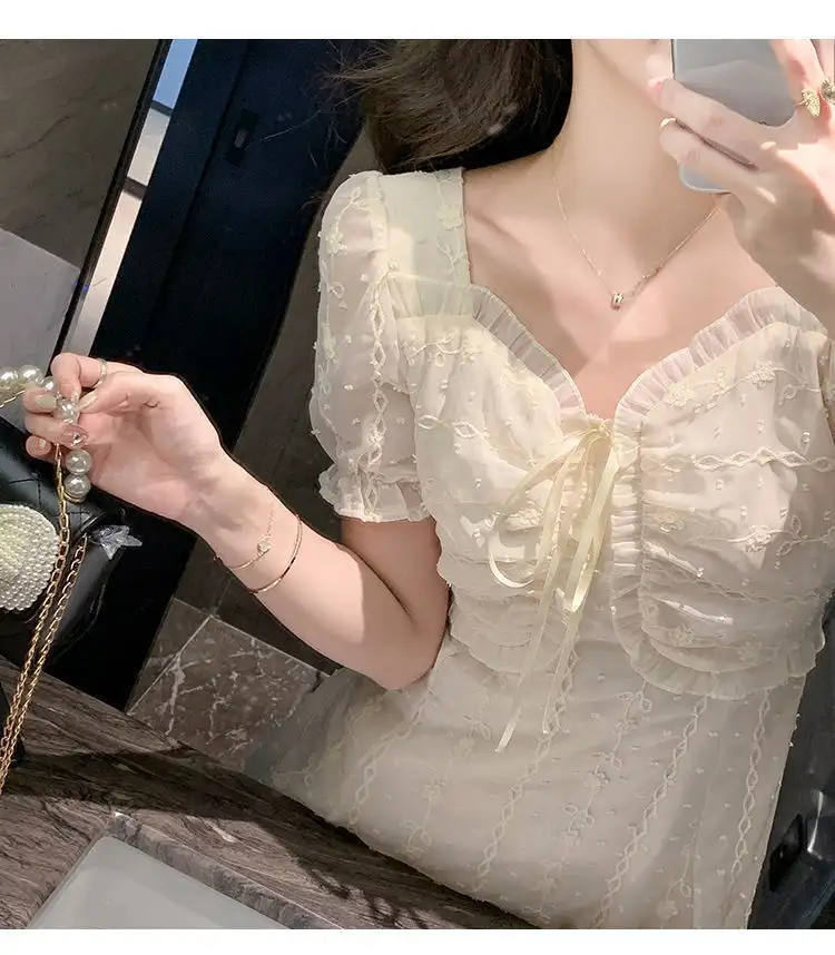 Women's Gentle And Sweet High Waist Slimming Dress